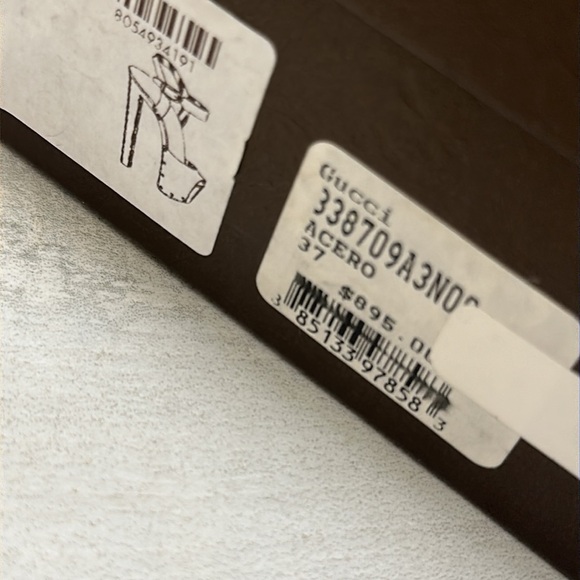 Brown Gucci acelo platform leather sandal - Picture 9 of 9